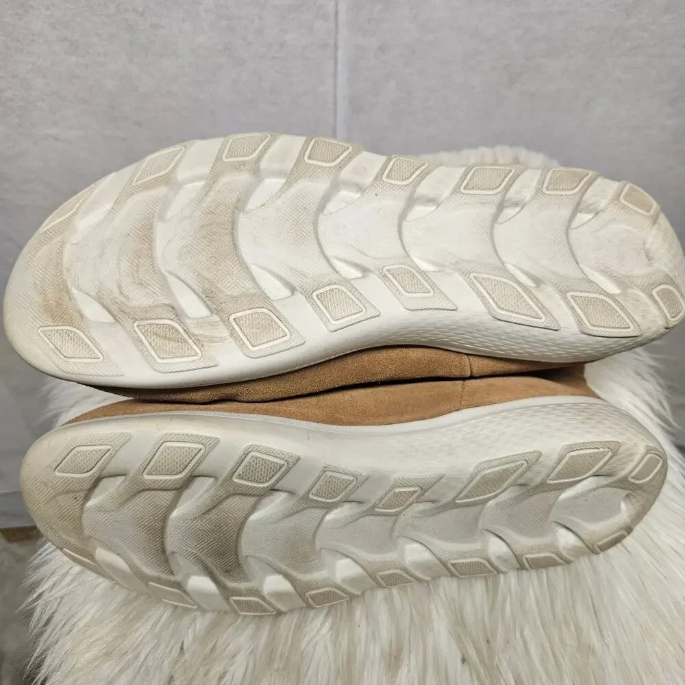 Skechers Goga Mat Gen 5 Winter Boots Suede Leather Size 11 Faux Fur Lined